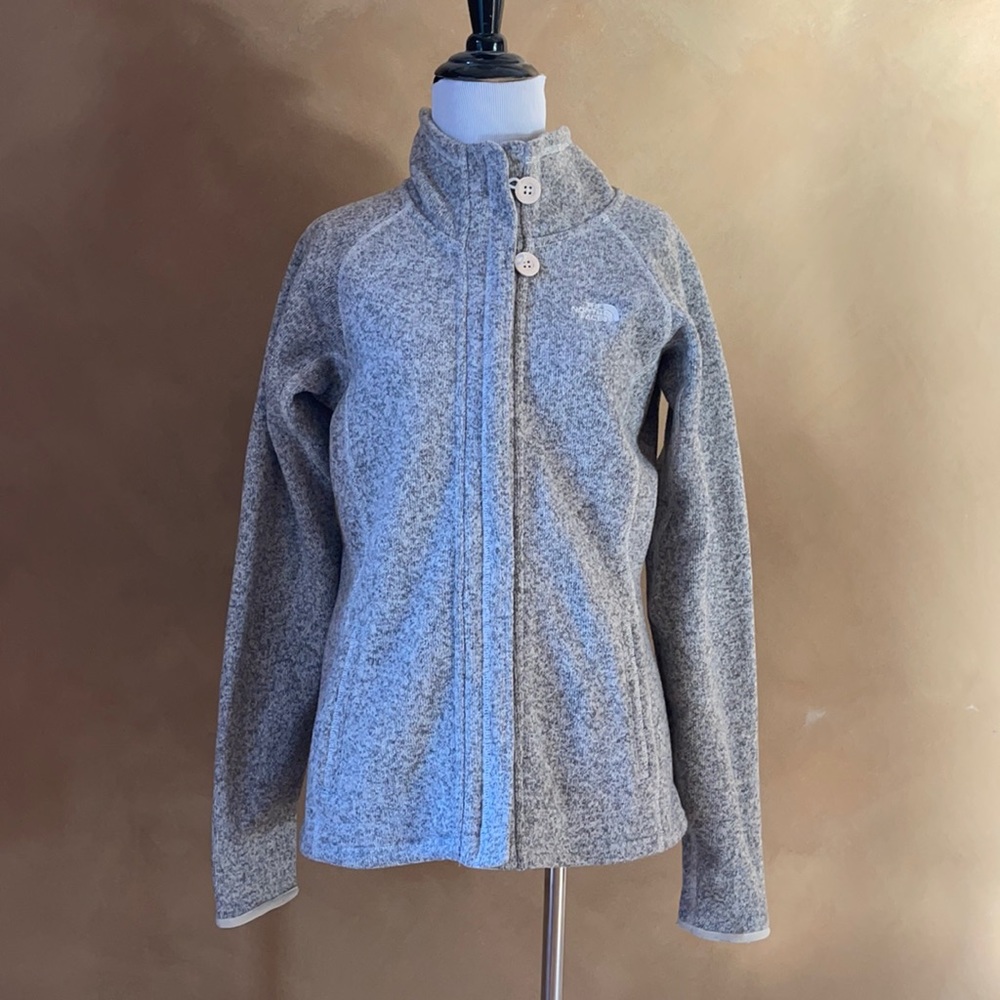 The North Face Grey Full Zip Fleece Sweater